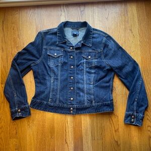 Lucky Brand Dark Denim Jacket with snaps